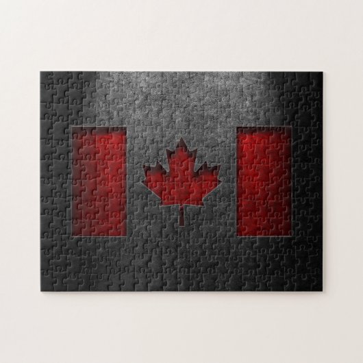 Canadese vlag Stone Texture Legpuzzel (Horizontaal)