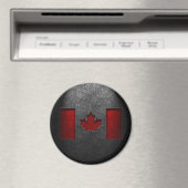 Canadese vlag Stone Texture Magneet (Insitu (Vaatwasser))
