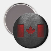 Canadese vlag Stone Texture Magneet (Voorkant / Achterkant)