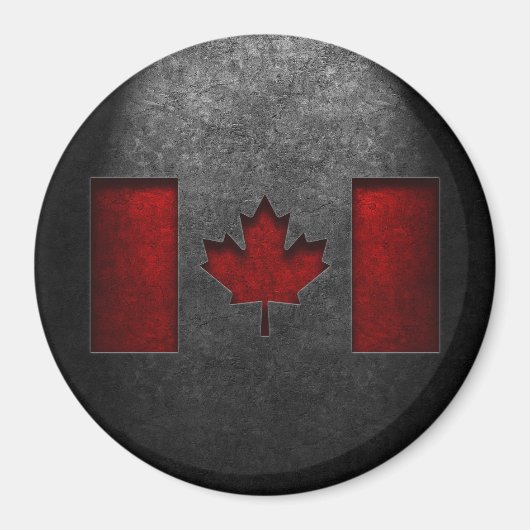 Canadese vlag Stone Texture Magneet (Voorkant)
