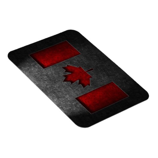 Canadese vlag Stone Texture Magneet (Rechterzijde)