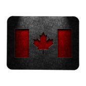 Canadese vlag Stone Texture Magneet (Horizontaal)