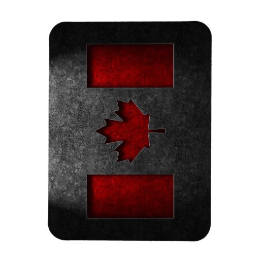 Canadese vlag Stone Texture Magneet (Verticaal)