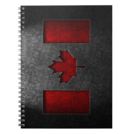 Canadese vlag Stone Texture Notitieboek
