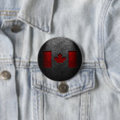 Canadese vlag Stone Texture Ronde Button 7,6 Cm (In situ)