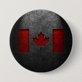 Canadese vlag Stone Texture Ronde Button 7,6 Cm