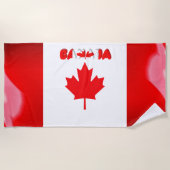 Canadese vlag strandlaken (Voorkant)