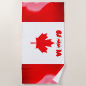 Canadese vlag strandlaken (Voorkant)