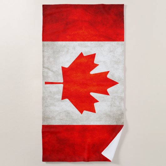 Canadese vlag strandlaken (Voorkant)