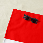 Canadese vlag strandlaken (In situ)