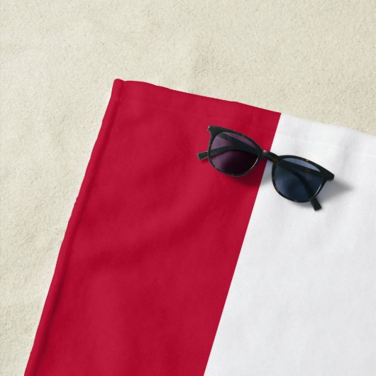 Canadese vlag strandlaken (In situ)