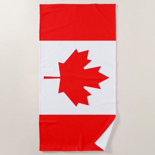Canadese vlag strandlaken (Voorkant)