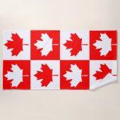 Canadese vlag strandlaken (Voorkant)