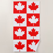Canadese vlag strandlaken (Voorkant)