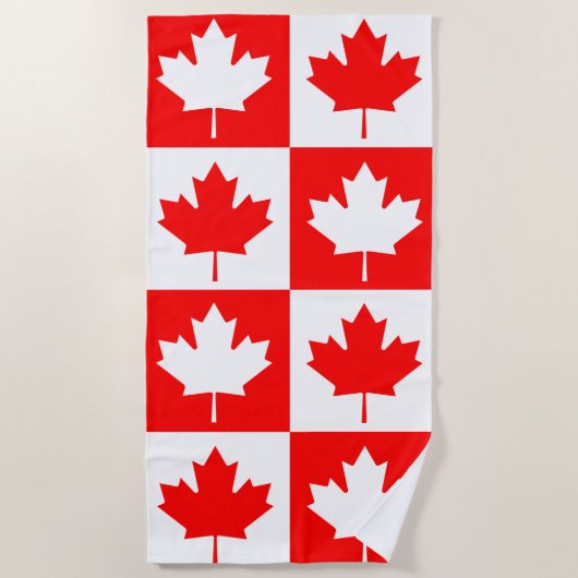 Canadese vlag strandlaken (Voorkant)