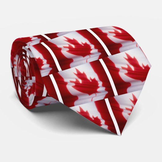 Canadese vlag stropdas (Opgerold)