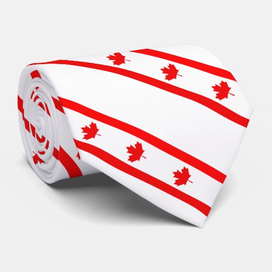 Canadese vlag stropdas (Opgerold)