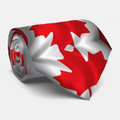 Canadese vlag stropdas (Opgerold)