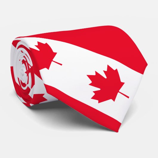 Canadese vlag stropdas (Opgerold)