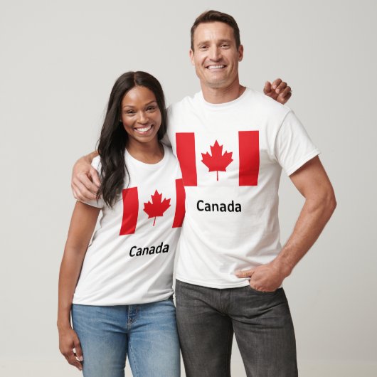 Canadese vlag t-shirt (Unisex)