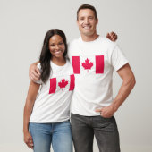Canadese vlag t-shirt (Unisex)