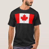 canadese vlag t-shirt (Voorkant)