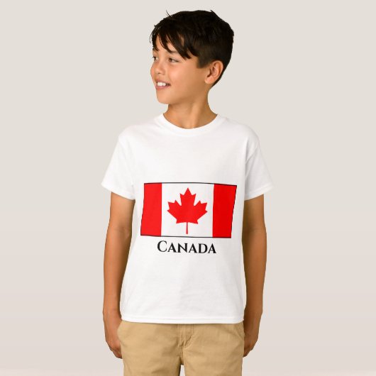 Canadese vlag t-shirt (Voorkant volledig)