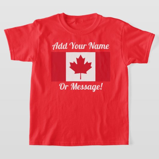 Canadese vlag T-Shirt (Laagn)