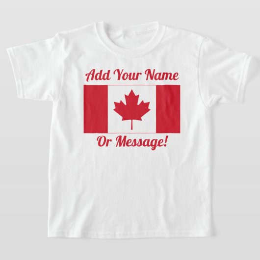 Canadese vlag T-Shirt (Laagn)