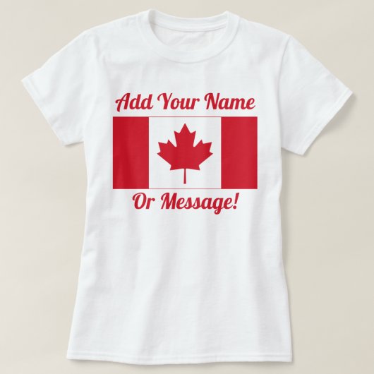 Canadese vlag T-Shirt (Design voorkant)