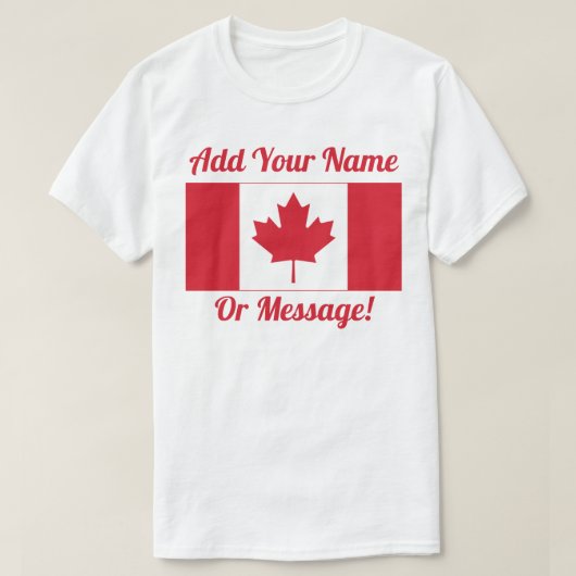 Canadese vlag t-shirt (Design voorkant)