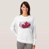 Canadese vlag. t-shirt (Voorkant volledig)