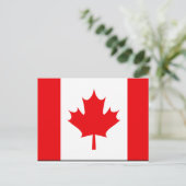 Canadese vlag T-shirts en cadeaus Briefkaart (Staand voorkant)