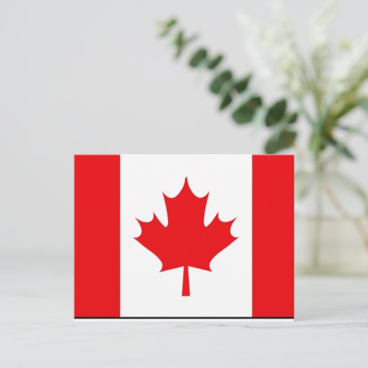 Canadese vlag T-shirts en cadeaus Briefkaart (Staand voorkant)