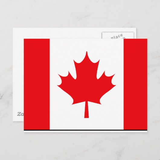 Canadese vlag T-shirts en cadeaus Briefkaart (Voorkant / Achterkant)