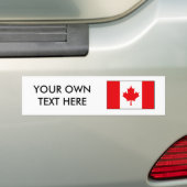 Canadese vlag T-shirts en cadeaus Bumpersticker (Op auto)