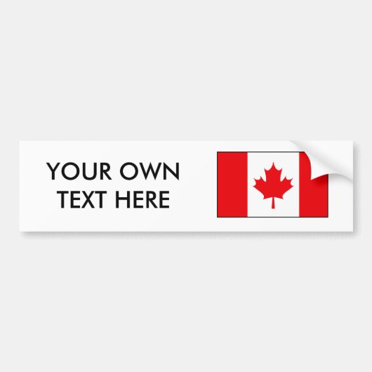Canadese vlag T-shirts en cadeaus Bumpersticker (Voorkant)