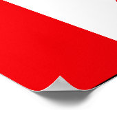 Canadese vlag T-shirts en cadeaus Poster (Hoek)