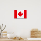 Canadese vlag T-shirts en cadeaus Poster (Keuken)