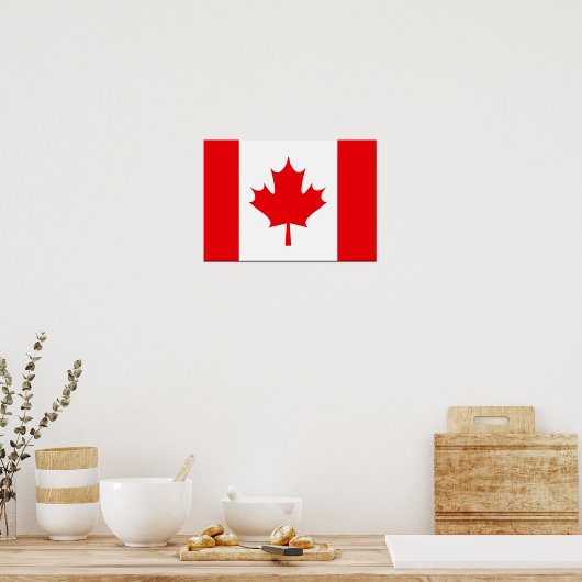 Canadese vlag T-shirts en cadeaus Poster (Keuken)