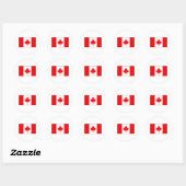 Canadese vlag T-shirts en cadeaus Ronde Sticker (Vel)