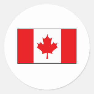 Canadese vlag T-shirts en cadeaus Ronde Sticker
