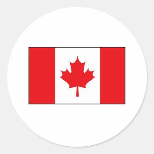 Canadese vlag T-shirts en cadeaus Ronde Sticker (Voorkant)