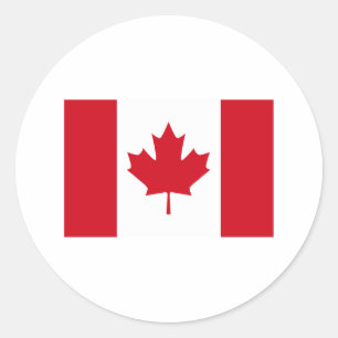 Canadese vlag T-shirts en kleding Ronde Sticker