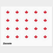Canadese vlag T-shirts en kleding Ronde Sticker (Vel)