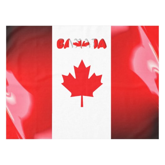 Canadese vlag tafelkleed (Voorkant (Horizontaal))