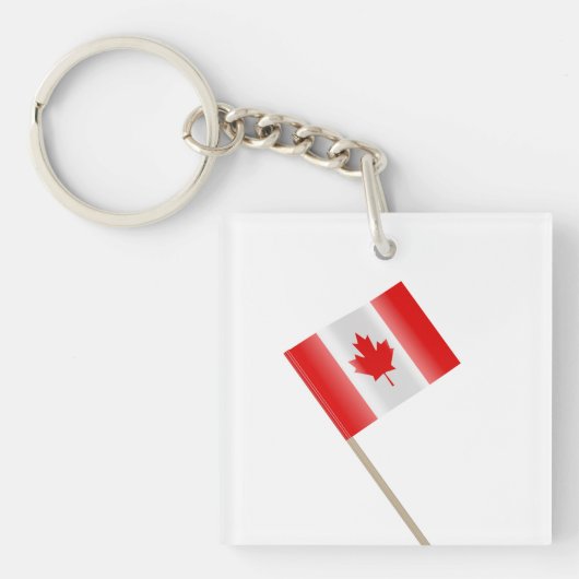 Canadese vlag tandenstoker sleutelhanger (voorkant)