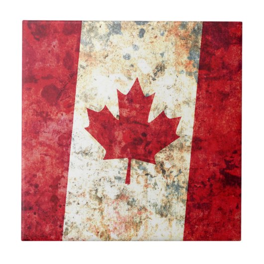 Canadese vlag tegeltje (Voorkant)