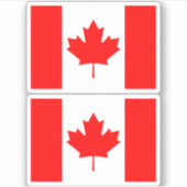 Canadese vlag - twee sticker (Voorkant)