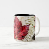 Canadese vlag tweekleurige koffiemok (Voorkant rechts)